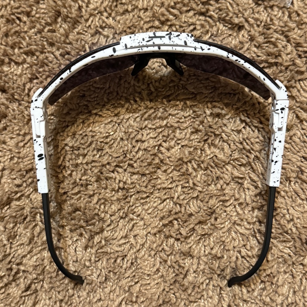 NWT Pit Viper Polarized Sunglasses White/Black Splatter – Brand New with Extras - Picture 4 of 8